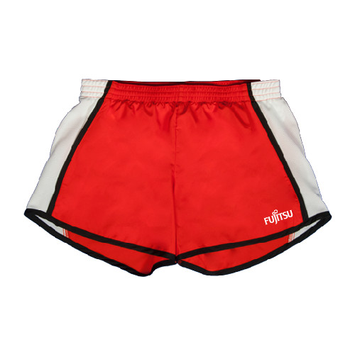 Womens Red/White Team Short-Fujitsu