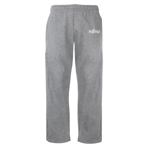 Grey Fleece Open Bottom Pant-Fujitsu