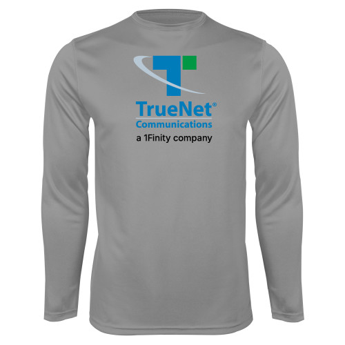 Steel Performance Longsleeve Shirt-TrueNet Communications Stacked