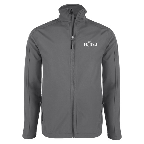 Charcoal Softshell Jacket-Fujitsu