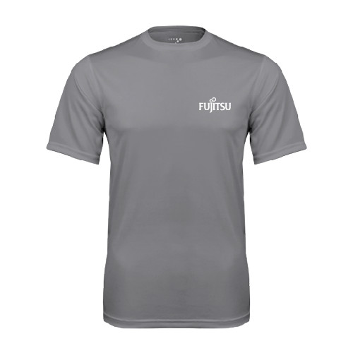 Grey Concrete Performance Tee-Fujitsu