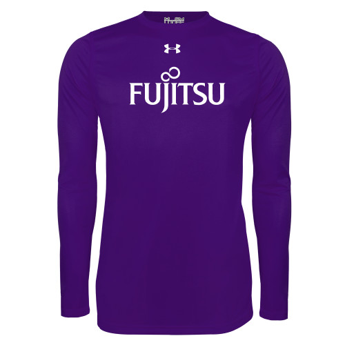 Under Armour Purple Long Sleeve Tech Tee-Fujitsu