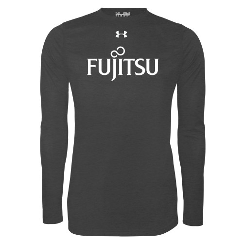 Under Armour Carbon Heather Long Sleeve Tech Tee-Fujitsu