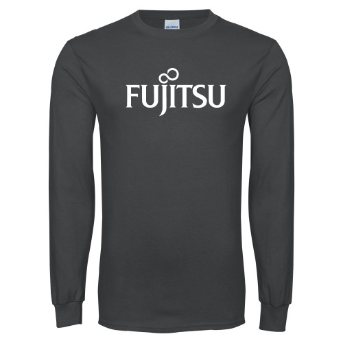 Charcoal Long Sleeve T Shirt-Fujitsu