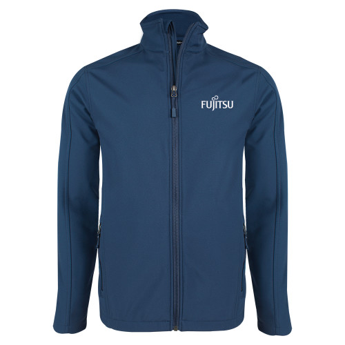 Navy Softshell Jacket-Fujitsu
