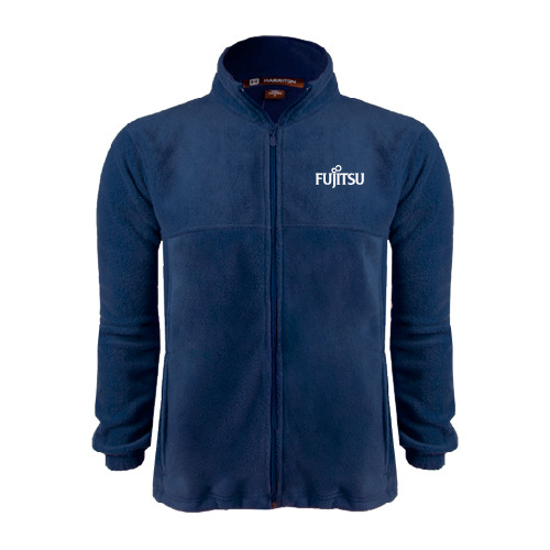 Navy Fleece Full Zip  Jacket-Fujitsu