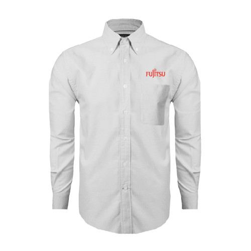 White Oxford Long Sleeve Shirt-Fujitsu
