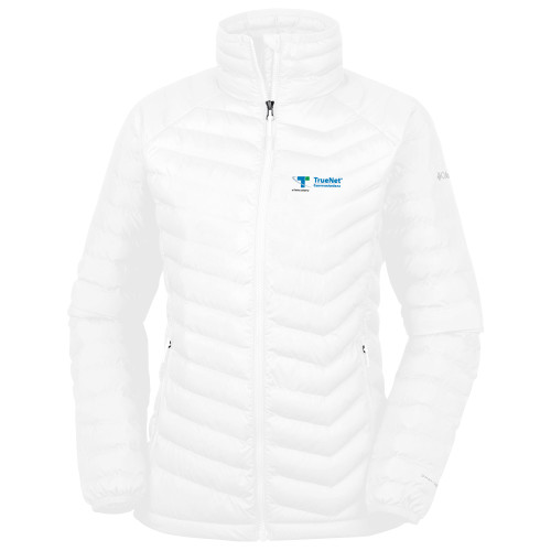Columbia Womens White Powder Lite Jacket-TrueNet Communications Flat
