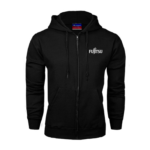 Black Fleece Full Zip Hoodie-Fujitsu
