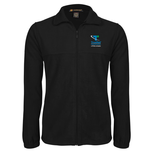 Black Fleece Full Zip Jacket-TrueNet Communications Stacked