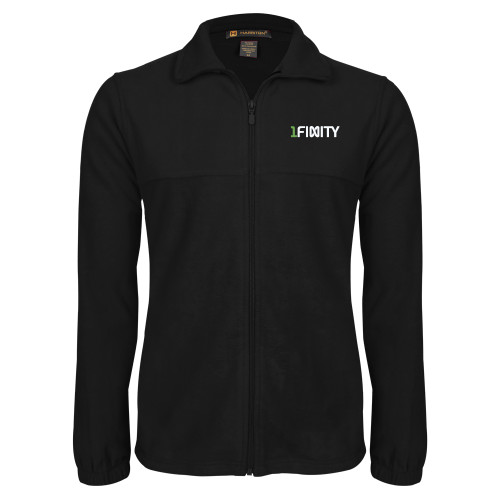 Black Fleece Full Zip Jacket-1Finity Wordmark
