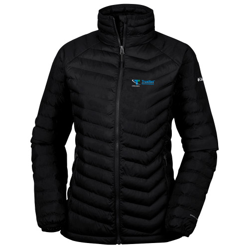 Columbia Womens Black Powder Lite Jacket-TrueNet Communications Flat