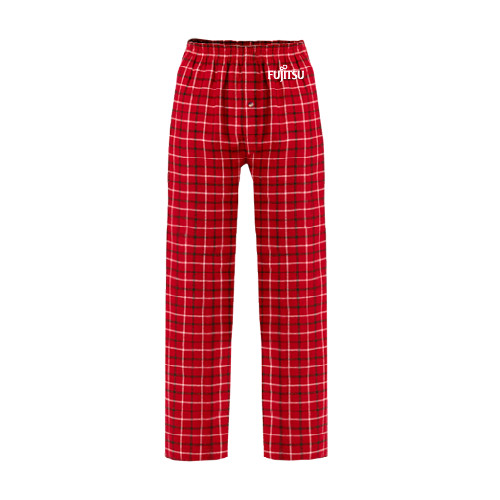 Red/Black Flannel Pajama Pant-Fujitsu