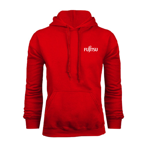 Red Fleece Hoodie-Fujitsu