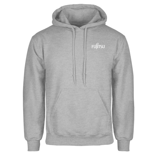 Grey Fleece Hoodie-Fujitsu