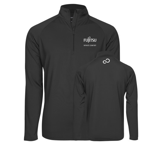 Sport Tek Charcoal Sport Wick Stretch 1/2 Zip Pullover-Infinite Comfort