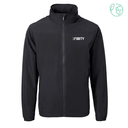 C&B Black Charter Eco Recycled Full Zip Jacket-1Finity Wordmark