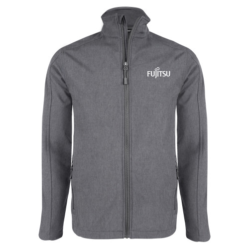 Grey Heather Softshell Jacket-Fujitsu