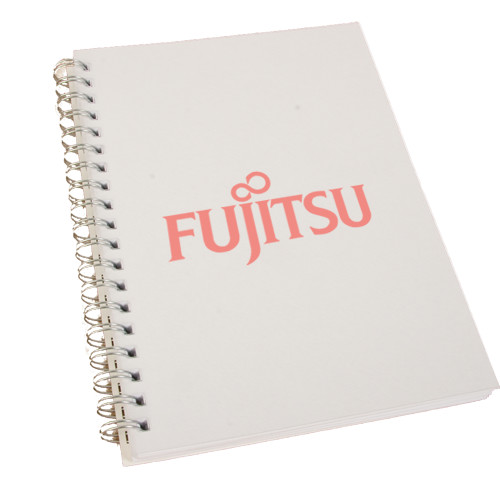 Clear 7 x 10 Spiral Journal Notebook-Fujitsu