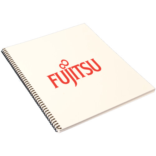 College Spiral Notebook w/Black Coil-Fujitsu