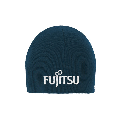 Navy Knit Beanie-Fujitsu