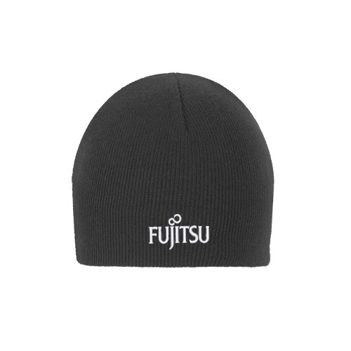 Charcoal Knit Beanie-Fujitsu