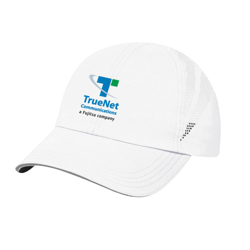White Performance Cap-TrueNet Communications Stacked