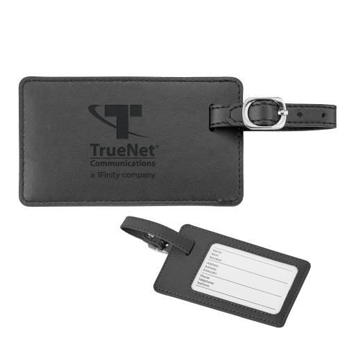 Neoskin Black Luggage Tag-TrueNet Communications Stacked