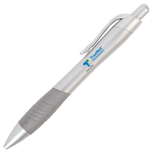 Metallic Mykonos Silver Pen-TrueNet Communications Flat