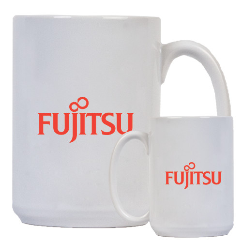 Full Color White Mug 15oz-Fujitsu