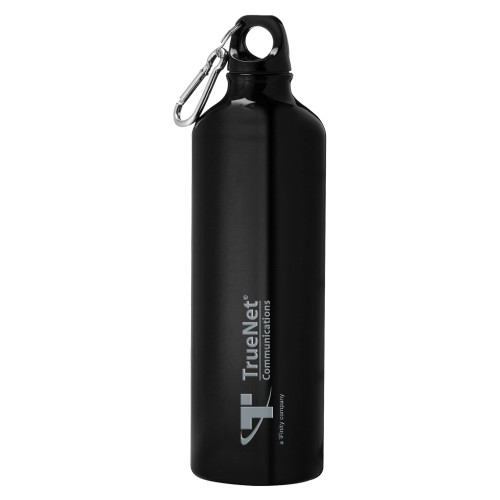 Venture Aluminum Black Bike Bottle 26oz-TrueNet Communications Flat