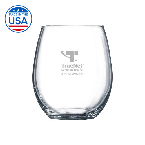 Libbey Stemless Glass 17oz-TrueNet Communications Stacked