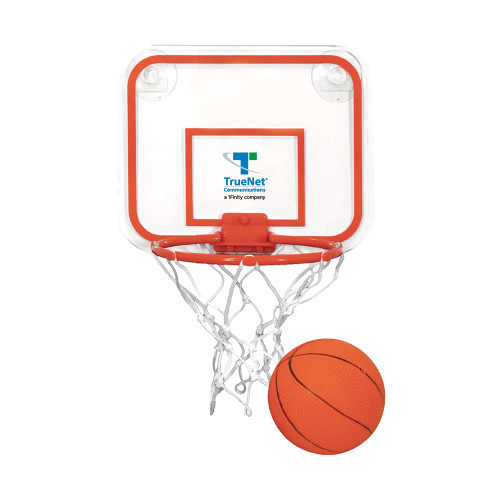 Mini Basketball & Hoop Set-TrueNet Communications Stacked