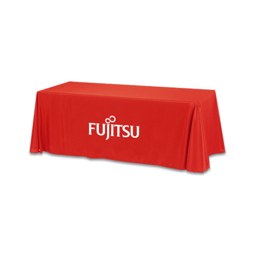 Red 6 foot Table Throw-Fujitsu
