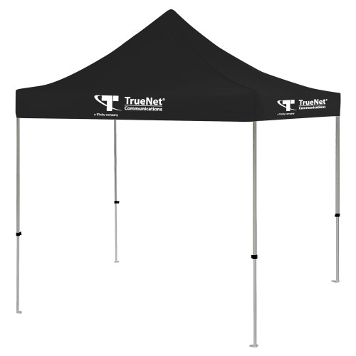 9 ft x 9 ft Black Tent-TrueNet Communications Flat