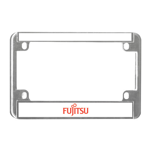Metal Motorcycle License Plate Frame in Chrome-Fujitsu