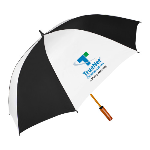 64 Inch Black/White Umbrella-TrueNet Communications Stacked