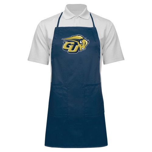  Full Length Navy Apron - GU Bison
