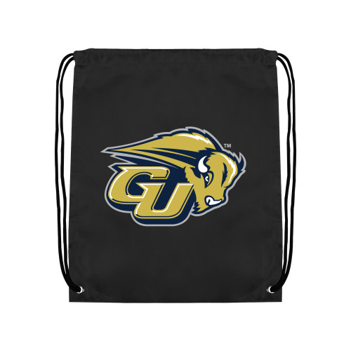  Black Drawstring Backpack - GU Bison