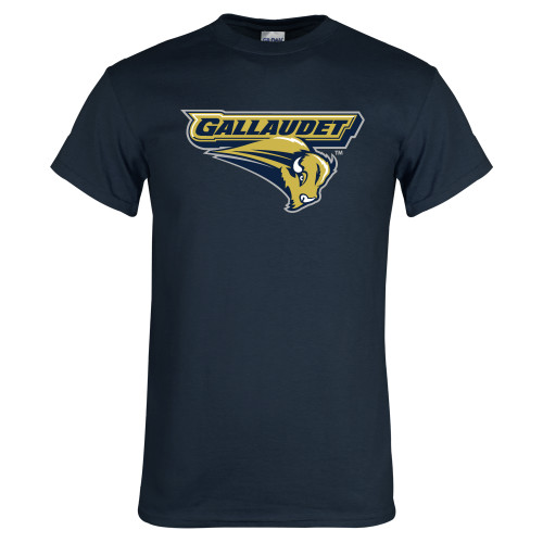  Navy T Shirt - Gallaudet Bison