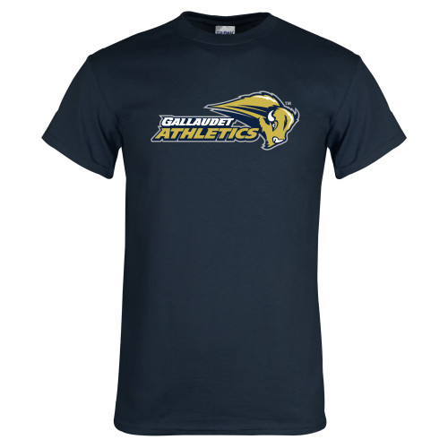  Navy T Shirt - Gallaudet Athletics