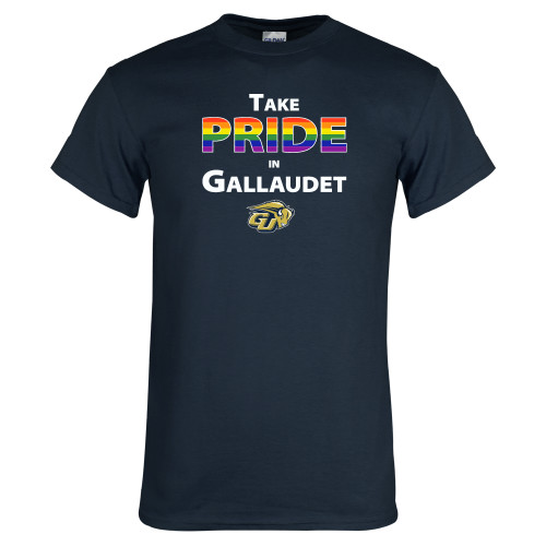  Navy T Shirt - Pride in Gallaudet