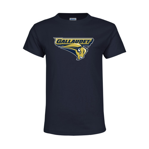  Youth Navy T Shirt - Gallaudet Bison