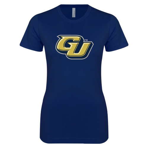  Next Level Womens Navy Boyfriend Tee - GU