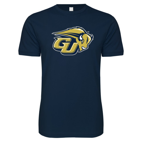  Next Level Navy SoftStyle T Shirt - GU Bison