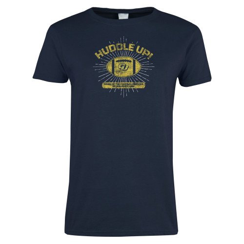  Womens Short Sleeve Navy Tee - Huddle Design