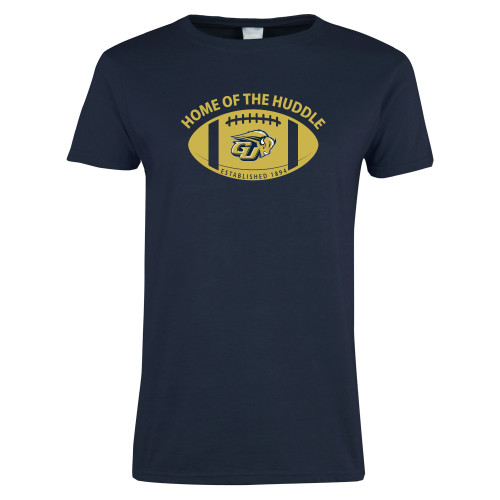  Womens Short Sleeve Navy Tee - Home of the Huddle