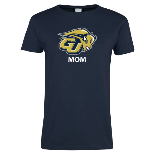  Womens Short Sleeve Navy Tee - Mom
