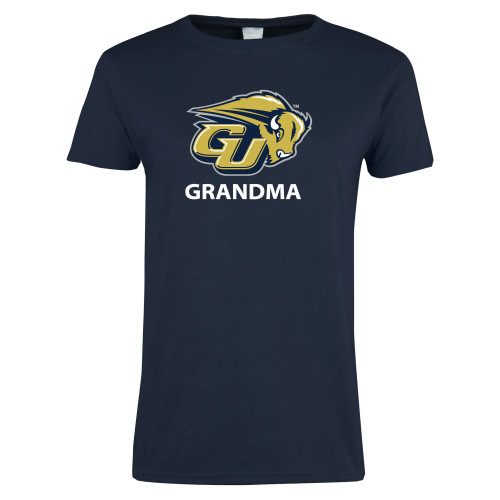  Womens Short Sleeve Navy Tee - Grandma