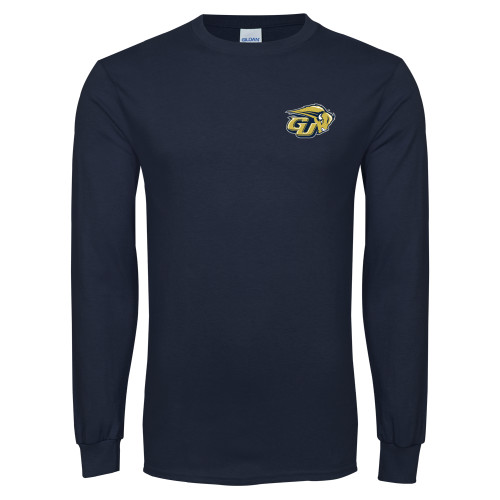  Navy Long Sleeve T-Shirt - GU Bison